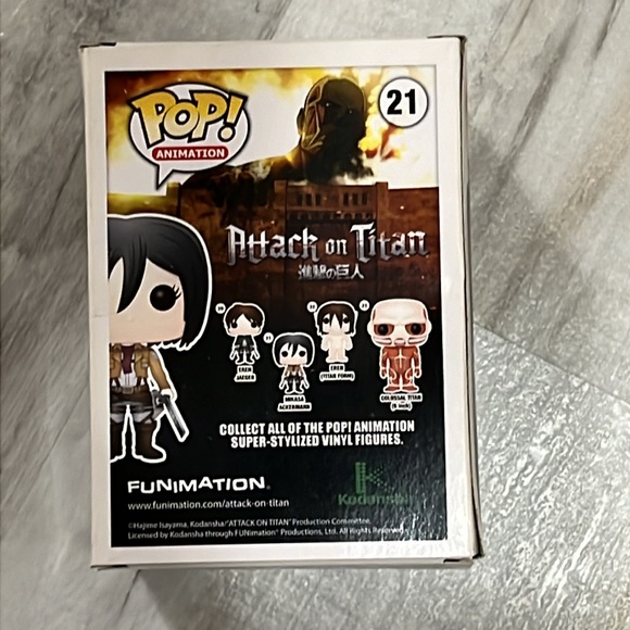 Funko POP Attack on Titan Mikasa Ackermann 21 Vinyl Figure - Picture 3 of 8